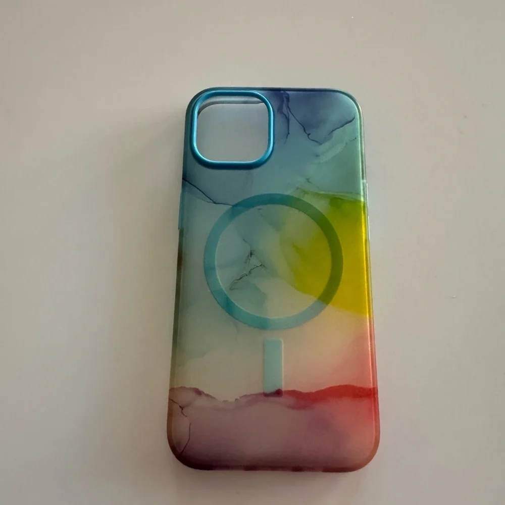 Sturdy OtterBox Figura Series case with MagSafe for an iPhone 14.